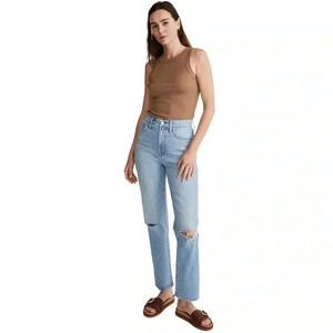 MADEWELL The Perfect Vintage Straight Jean in Westanna Wash size 29
